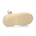 LINEN canvas espadrille shoes with bright thread.