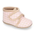 Little SQUARE home design kids home bootie shoes laceless.