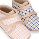 Little SQUARE home design kids home bootie shoes laceless.