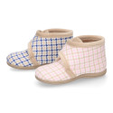 Little SQUARE home design kids home bootie shoes laceless.