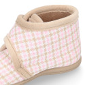 Little SQUARE home design kids home bootie shoes laceless.