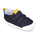 BLANDITOS kids school sneakers laceless in Nobuck leather.