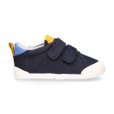 BLANDITOS kids school sneakers laceless in Nobuck leather.