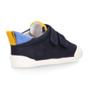 BLANDITOS kids school sneakers laceless in Nobuck leather.