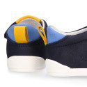 BLANDITOS kids school sneakers laceless in Nobuck leather.