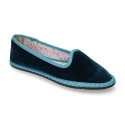 Slipper mujer MODA estilizada en TERCIOPELO.