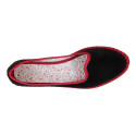 Slipper mujer MODA estilizada en TERCIOPELO.