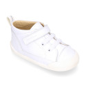 BLANDITOS kids ankle sneakers laceless in nappa leather.