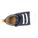 BLANDITOS kids ankle sneakers laceless in nappa leather.