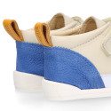 BLANDITOS kids ankle sneakers laceless in soft nappa leather.