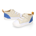 BLANDITOS kids ankle sneakers laceless in soft nappa leather.