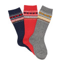 CHILDREN´S NORDIC BORDER EMBROIDERY KNEE-HIGH WARM SOCKS BY CONDOR.