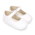 OKAA FLEX Girl Mary Jane shoes with zero drop in micro canvas.