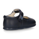 OKAA FLEX Girl Mary Jane shoes with zero drop in micro canvas.