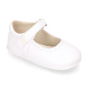 OKAA FLEX Girl Mary Jane shoes with zero drop in micro canvas.