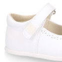 OKAA FLEX Girl Mary Jane shoes with zero drop in micro canvas.