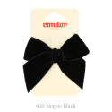 BIG VELVET BOW WITH HAIR CLIP DE CONDOR.