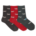 CHILDREN´S PUPPIES EMBROIDERY SHORT SOCKS BY CONDOR.