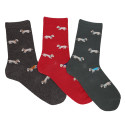 CHILDREN´S PUPPIES EMBROIDERY SHORT SOCKS BY CONDOR.