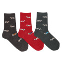 CHILDREN´S PUPPIES EMBROIDERY SHORT SOCKS BY CONDOR.