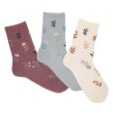 CHILDREN´S FLORAL EMBROIDERY SHORT SOCKS BY CONDOR.