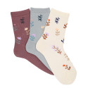 CHILDREN´S FLORAL EMBROIDERY SHORT SOCKS BY CONDOR.