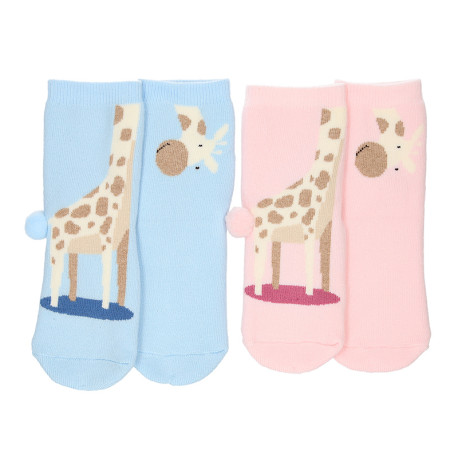 NON-SLIP GIRAFFES SHORT SOCKS BY CONDOR.