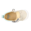 BLANDITOS kids ankle sneakers laceless in soft combined nappa leather.