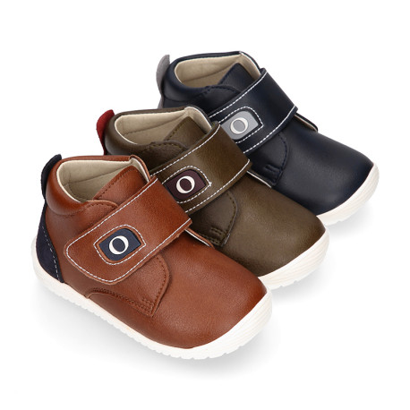 MICRODOT OKAA FLEX kids Bootie shoes laceless in seasonal colors.