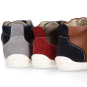 MICRODOT OKAA FLEX kids Bootie shoes laceless in seasonal colors.