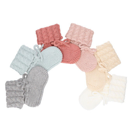 BABY ARAN STICTH COTTON BOOTIES BY CONDOR.