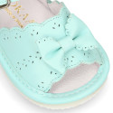 Soft Nappa leather Sandal shoes with BOW for babies.