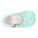 Soft Nappa leather Sandal shoes with BOW for babies.