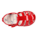 Jelly shoes Nautical style tennis shoe.