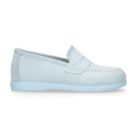 Serratex kids Moccasin shoes with detail mask design in pastel colors.