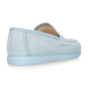 Serratex kids Moccasin shoes with detail mask design in pastel colors.