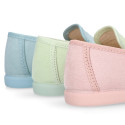 Serratex kids Moccasin shoes with detail mask design in pastel colors.