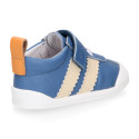 BLANDITOS kids sneakers with elastic lace and hook-and-loop strap closure.