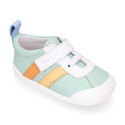 BLANDITOS kids sneakers with elastic lace and hook-and-loop strap closure.