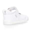 BLANDITOS Girl Mary Jane shoes with in white nappa leather.