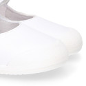 BLANDITOS Girl Mary Jane shoes with in white nappa leather.