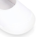 BLANDITOS Girl Mary Jane shoes with in white nappa leather.