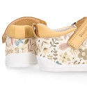 BLANDITOS Girl Mary Jane shoes with in printed nappa leather.