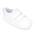 BLANDITOS kids sneakers laceless in nappa leather with soles in colors.