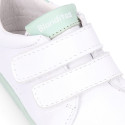 BLANDITOS kids sneakers laceless in nappa leather with soles in colors.