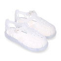 Classic style jelly shoes for the Beach and Pool.