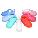 Classic style jelly shoes for the Beach and Pool.