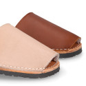 EXTRA SOFT nappa leather kids Menorquina sandals with rear strap.