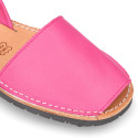 EXTRA SOFT nappa leather kids Menorquina sandals with rear strap.