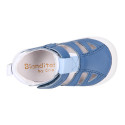 BLANDITOS kids sandal shoes laceless in jeans nappa leather.